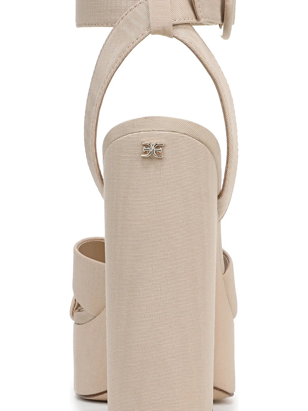 Sam Edelman Beige Platform Ankle-Strap Sandal - Picture 7 of 9